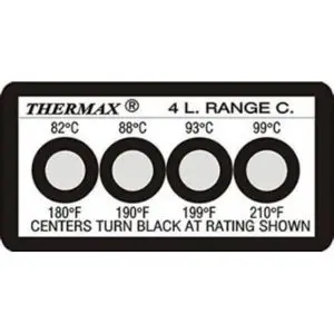 Thermax 4 Level Strips Temperature Label