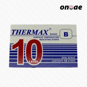 Irreversible Temperature Label Strip Thermax Level 10 Range B