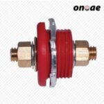 Moroso Connector 74144 Red Thru Panel