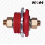 Moroso Connector 74144 Red Thru Panel
